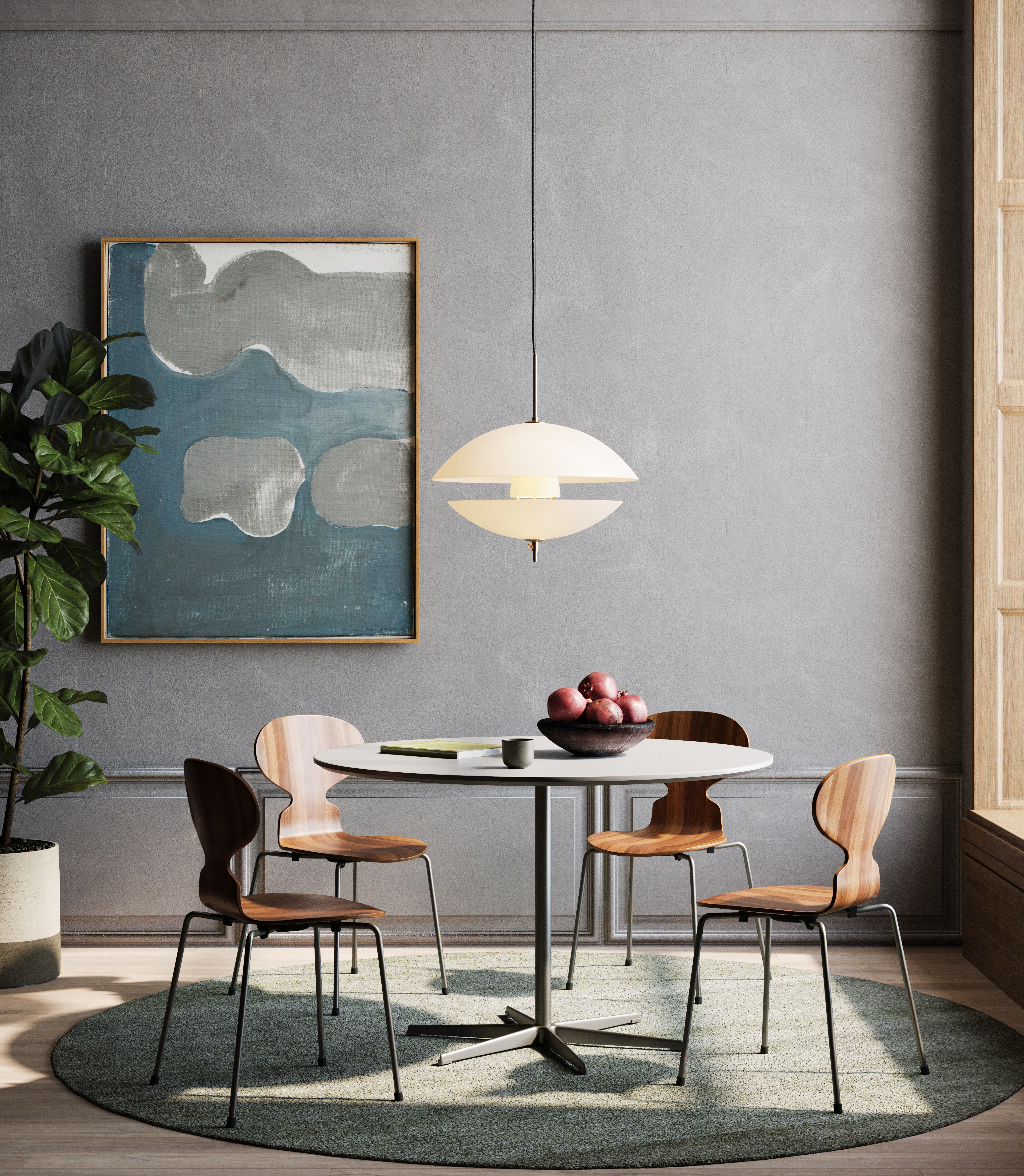 fh-clam-pendant-o550-table-series-cicular-ant-chairs-walnut-rendering-1751474184