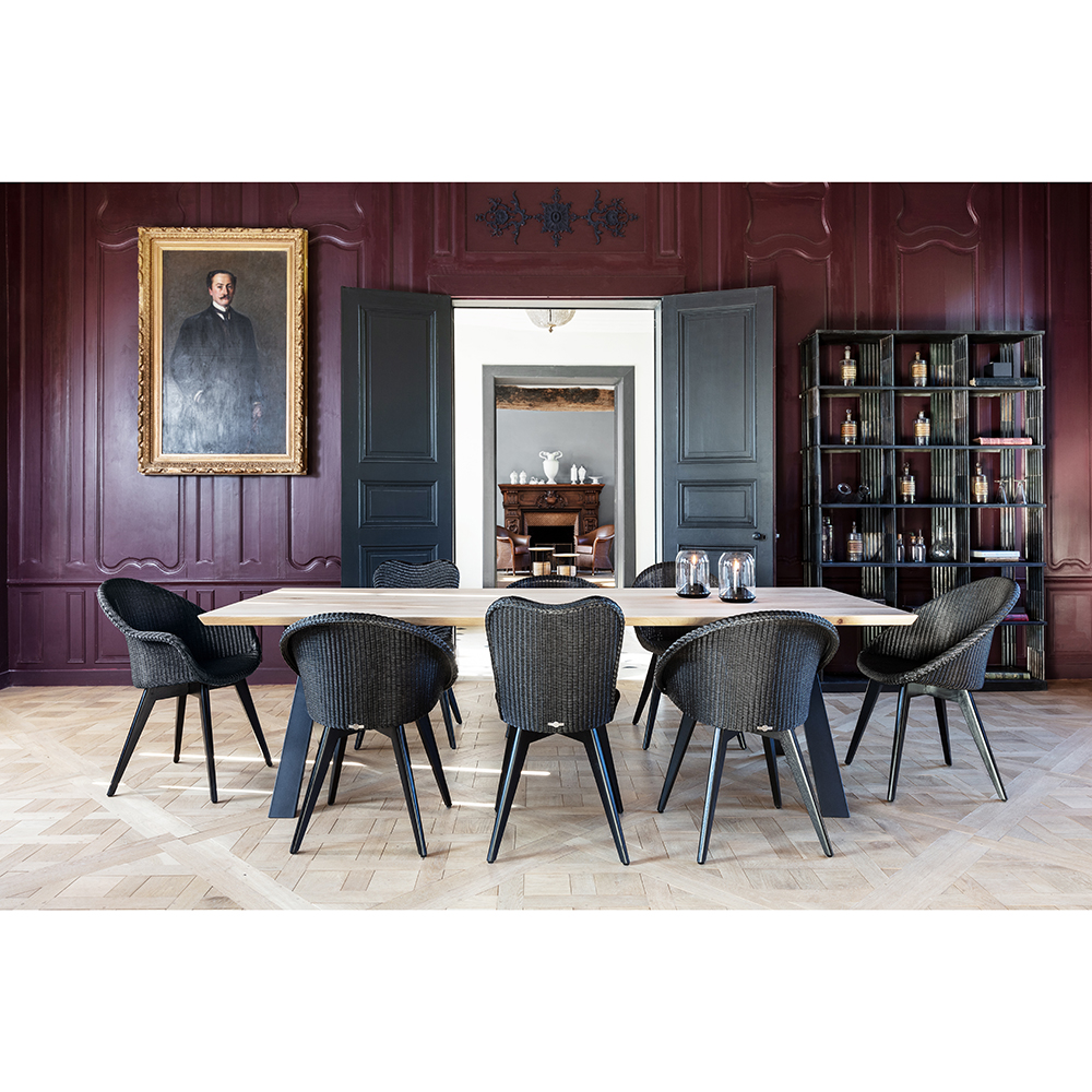lily dining chair black wood base vincent sheppard