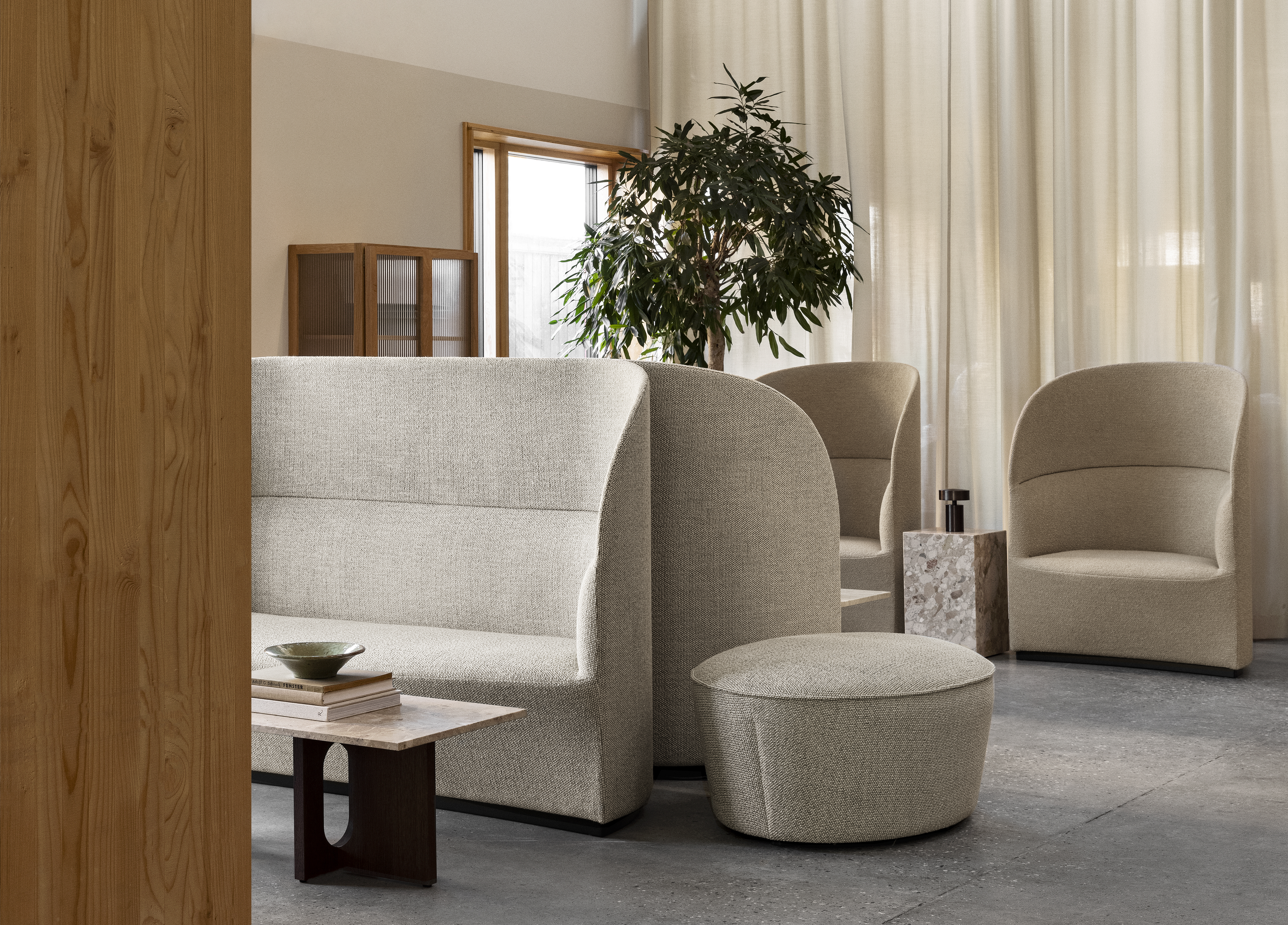 menu-tearoom-sofa-high-back-tearoom-lounge-chair-high-back-cairn-pouf-plinth-tall-androgyne-lounge-table