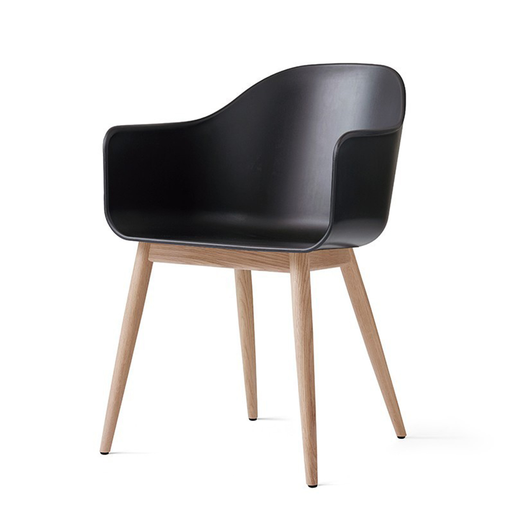 audo-harbour-arm-plastic-black-wood