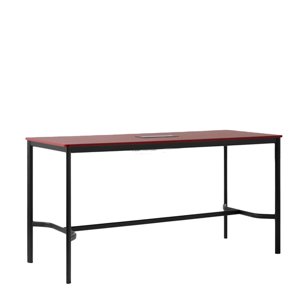 Drip HW62_Black w. Burgundy Forbo Linoleum (4154)_w. Cable Pit