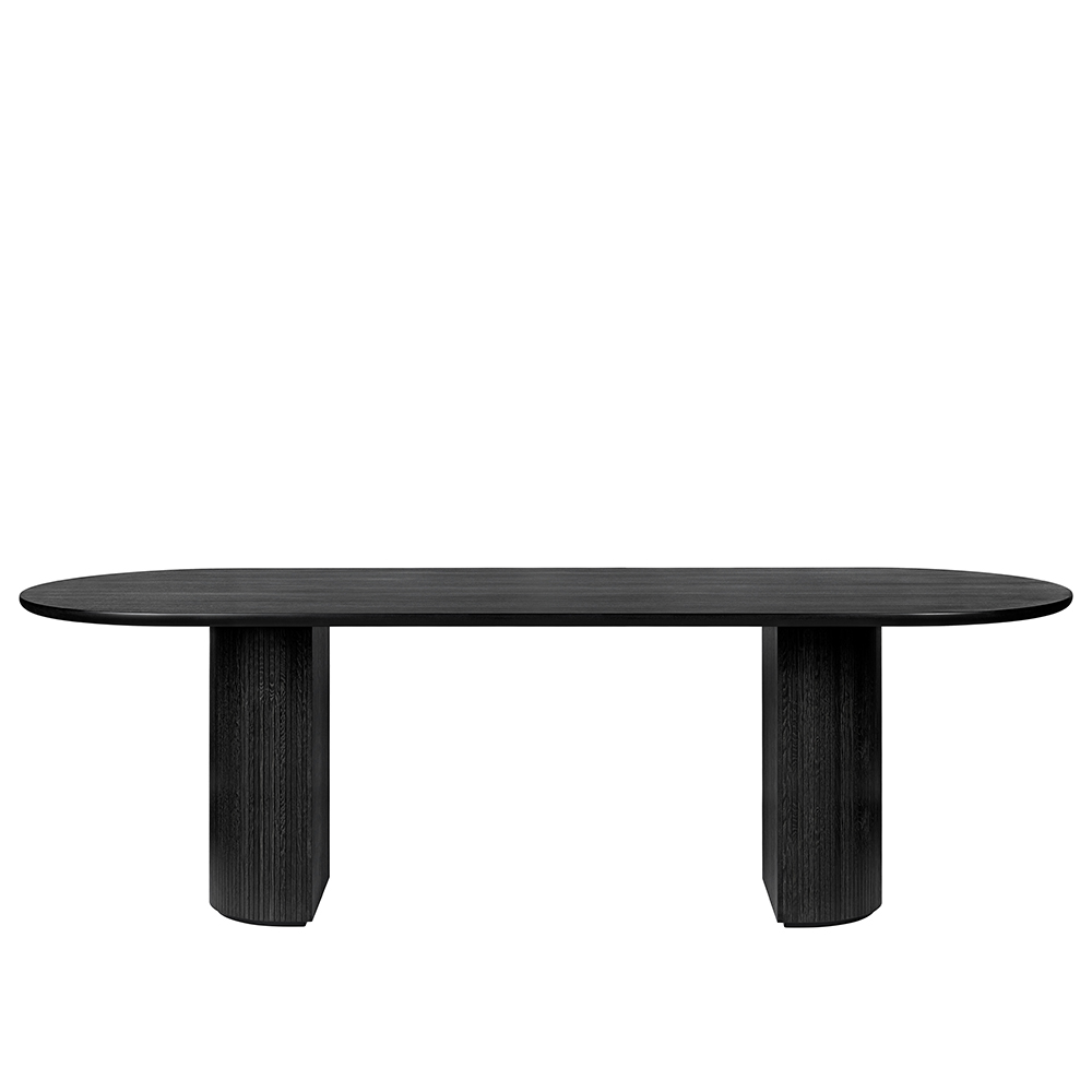 The Gubi Moon Bar Table translates the Moon collection's distinctive interplay of sculptural form and everyday functionality into a counter or bar height meeting table.